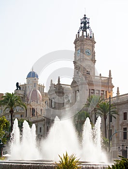 Valencia Plaza del ayuntamiento city town hall square