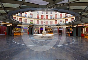 Valencia Plaza Redonda is a round square in Spain photo