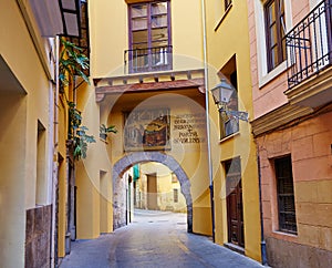 Valencia Portal de Valldigna arch barrio del Carmen photo