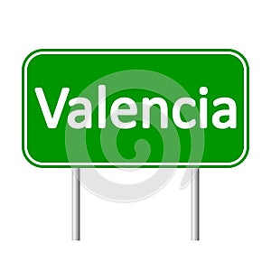 Valencia road sign. photo