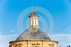 Valencia, Spain. Dome of the Basilica de la Mare de Deu dels Desemparats photo