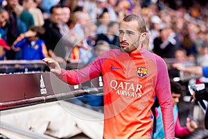 Aleix Vidal at the La Liga match between Valencia CF and FC Barcelona