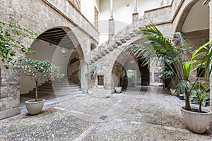 Valencia,Spain, 3,6,2018: Palacio de l`Almirall in Valencia