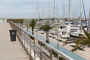 Valencia, Spain, yacht port.