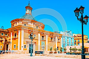 Valencia, Square of the Virgin Saint Mary and Basilica of the Mo photo