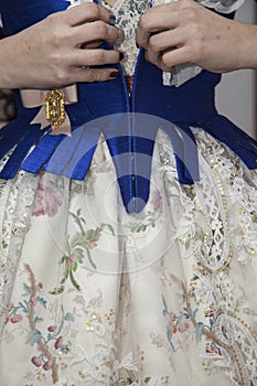 Valencian fallera visiting