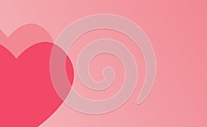 Valengtine Background. Pink Hearth Love. Valentines Day