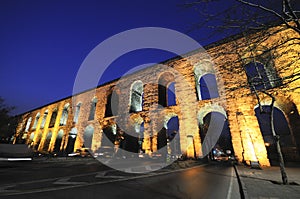 Valens Aqueduct (Bozdogan Kemeri) In Istanbul, Tur