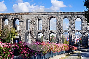 The Valenta aqueduct is one of the symbols of Istanbul photo