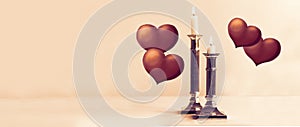 Valentine banner. Valentine. Valentine background. 3d abstract computer generated fractal design. copy space photo