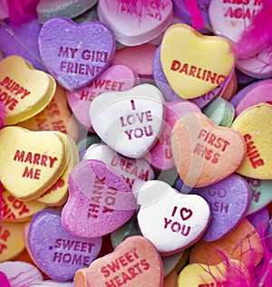 Valentine candy sweets