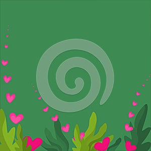 Valentine card with heart flower abstract background wallpaper texture for you vector illustration EPS JPG 5000x5000 photo