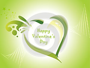 Valentine card illustration on abstract background