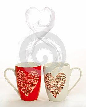 Valentine coffee cups
