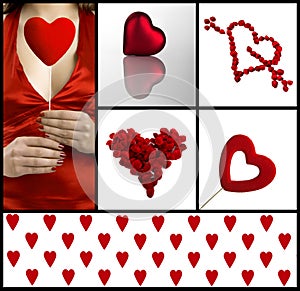 Valentine collage