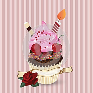 Valentine cupcake