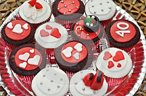 Valentine cupcakes