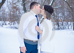 Valentine day 14 februaryÐ± couple outdoor portrait