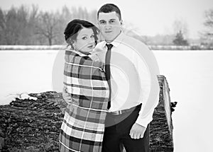 Valentine day 14 februaryÐ± couple outdoor portrait