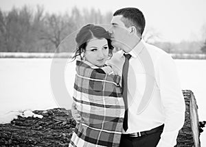 Valentine day 14 februaryÐ± couple outdoor portrait