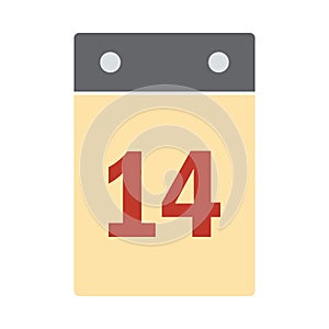 Valentine Day Calendar Icon