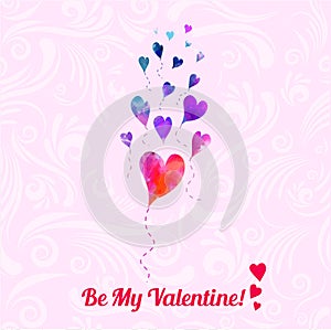 Valentine day greeting card