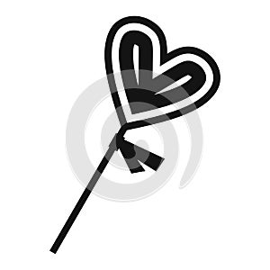 Valentine Day lollipop simple icon