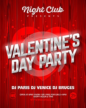 Valentine Day Party poste