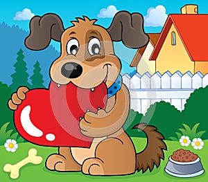 Valentine dog theme image 2