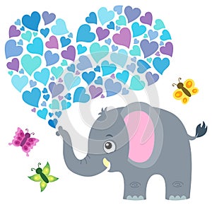 Valentine elephant theme image 3