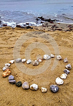 Valentine Heart on the beach