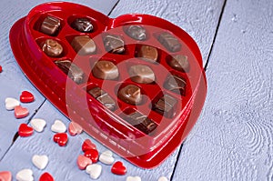 Valentine heart candy