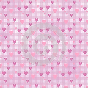 Valentine heart seamless drawings