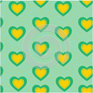 Valentine heart seamless pattern background