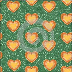 Valentine heart seamless pattern background love sign, for internet content, decoration