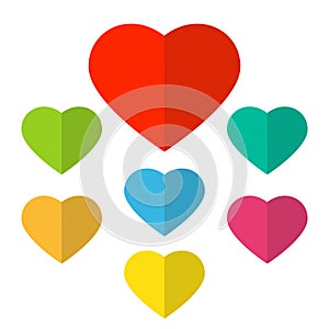 Valentine heart simbol. Web icon.