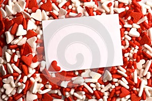 Valentine heart sprinkles