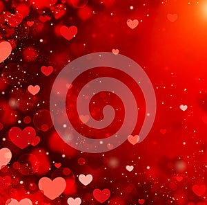 Valentine Hearts Background photo