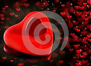 Valentine Hearts Background.