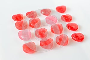 Valentine hearts candy isolate on white background3