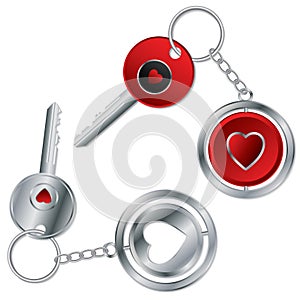 Valentine keyholder design