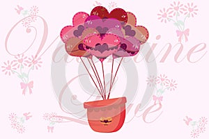 Valentine Love Air Balloon