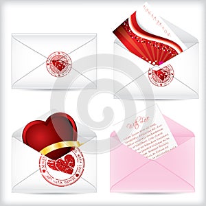 Valentine love letters