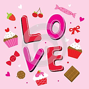 Valentine Love Sweetheart Cute Cartoon Vector