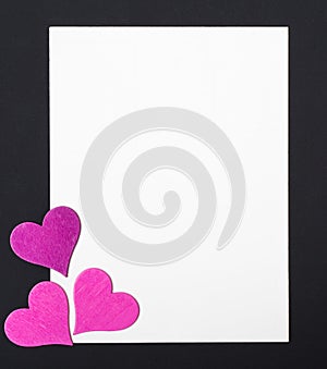 Valentine. Love. Valentine`s Day postcard. Love concept for mother`s day and valentine`s day. Happy Valentine`s day hearts on wood