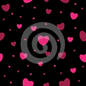 Valentine pink heart seamless