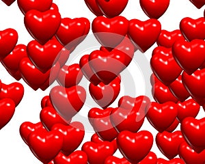 Valentine Red Heart Random Bunch Glossy