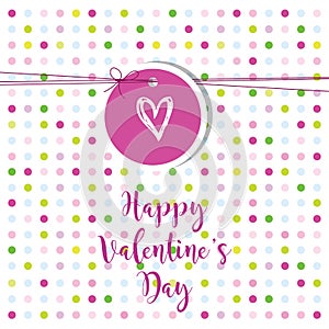 Valentine`s card with copy space. Template. Graphic design eleme