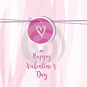 Valentine`s card with copy space. Template. Graphic design eleme