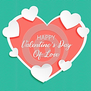 A valentine`s card of love